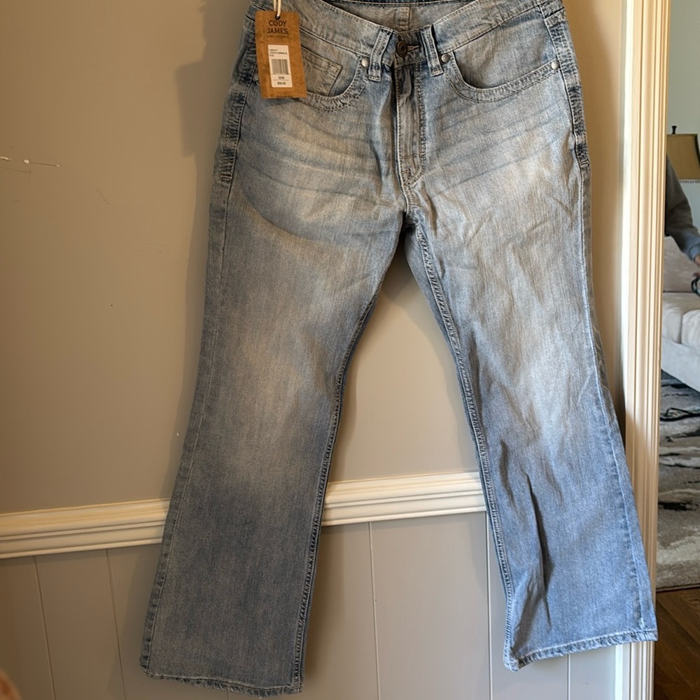 LIGHT BLUE JEANS CODY JAMES, MEN, 33/30. NEW WITH TAGS